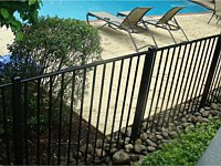 <b>Alumi-Guard 2-Rail Residential Ascot Flat Top Aluminum Fence</b>